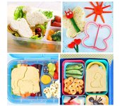 Juego de cortador y sellador de sándwich, 32 Uds., molde para galletas, cortador de frutas y verduras, formas para niños y niñas en casa varios colores