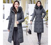 Abrigo Parker de invierno para mujer, chaqueta gruesa y cálida con capucha, chaqueta acolchada larga, chaqueta cálida para la nieve 4XL