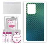 apgo Protective Skin Sticker for the back compatible with Vivo V23 5G, Wrap Film, Foil, Vinyl - Pattern Carbon Chameleon CAKA1