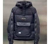 Chaqueta Acolchada Engrosada De Otoño E Invierno para Hombre Jersey con Capucha Chaqueta De Herramientas Capa Superior Chaqueta A Prueba De Viento Al Aire Libre L negro