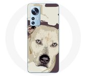 Coque pour Xiaomi Mi 12 / 12X Chien de Pitbull Blanc