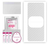 apgo Protective Skin Sticker for the back compatible with Lenovo Legion Y90, Wrap Film, Foil, Vinyl - Pattern Transparent Carbon