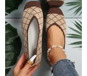 NOVEDAD DE VERANO 2024, Zapatos informales cómodos para Mujer, Zapatos planos calados transpirables con suela suave a la moda para Mujer, Zapatos De Mujer 36 caqui