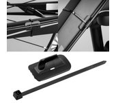 5 guías de cable para bicicleta con bridas, abrazaderas para cables de bicicleta, carcasa, clip guía de manguera, línea de cable de freno de bicicleta, base fija.