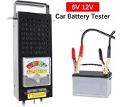 Prueba de descarga del acumulador del alternador del coche del camión 6V 12V 80AH 100AH 120AH 200AH para la batería de plomo-ácido Probador de carga de batería de coche universal Black