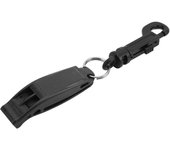 Silbatos de emergencia Silbato de seguridad de alto decibelio con gancho para kayak al aire libre, navegación, acampada negro
