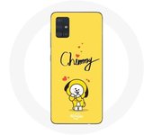 Coque pour Samsung Galaxy A71 BTS Bangtan Garçons BT21 Chimmy Jimin Fond Jaune