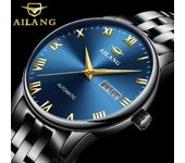 Reloj para hombre, resistente al agua, a la moda, nueva maquinaria, completamente automático, con calendario doble, noches, reloj para hombre