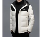 Chaqueta de plumón grueso para hombres jóvenes y de mediana edad, chaqueta informal de gran tamaño, chaqueta de plumón de pato blanco para hombres, nuevo estilo de invierno M