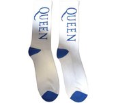 Queen Calcetines unisex de rizo con logotipo para adultos 7 UK-11 UK azul/blanco