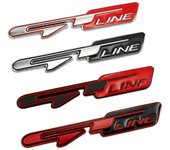 Emblema de metal 3D para maletero de coche, insignia, pegatinas para K3, K5, Sportage, Ceed, Niro, Rio, Picanto, Proceed, Sorento, Stonic negro/plata