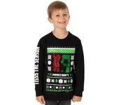 Minecraft Jersey navideño con lentejuelas Creeper para niños/niños 7 Years