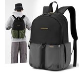 Mochila de viaje al aire libre, mochila de moda para hombres, mochila para computadora portátil de negocios, mochila para estudiantes, bolsa deportiva negro