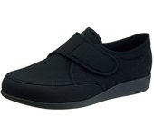 Zapatos de enfermería ligeros, anchos 4E KHS M021 negros elásticos cm 4E [Kai Walkism] para hombre 25.0