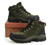 Botas de senderismo impermeables para exteriores, zapatos de invierno para hombre y mujer, zapatos para caminar, escalar, senderismo, botas deportivas de montaña, zapatillas de caza para hombre 36 verde