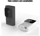Cámara elegante inalámbrica del timbre del timbre video con la llamada visual remota de Tuya APP 2.4G WiFi 720P del timbre 9.1x5.3x2.6cm blanco
