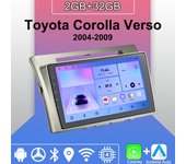 Radio para coche con Android Carplay para Toyota Corolla Verso 2004-2009, reproductor multimedia, unidad principal, estéreo, navegación GPS, BT, WIFI, 2 + 32 GB 1+16GB