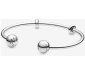 Pandora 596477 Pulsera de plata de ley con cierre de bola de 19 cm
