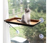Directo de fábrica, hamaca para gatos, nido colgante para las cuatro estaciones, cama para gatos aplicable, ventana, columpio, ventosa, cama de EVA, juguetes, cama para mascotas Suction Cup Version gris