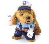 Disfraz de perro policía camisa azul disfraces