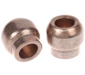 1 pieza de cojinete de aleación de cobre y hierro con orificio de 10 mm y buje deslizante de estator de rotor de motor de ventilador de lavadora de 20 mm de diámetro exterior esférico