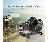 Freno de bicicleta de aleación de aluminio, pinza mecánica para ciclismo al aire libre, MTB, bicicleta de montaña, freno de disco trasero negro