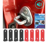 Amortiguador de sonido para cerradura de puerta para Honda CRV CR-V 2007-2023, amortiguación de ruidos, chirridos, sello amortiguador, amortiguación negro