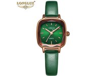 LONGLUX Nuevo reloj de cuarzo cuadrado de moda compacto de negocios resistente al agua reloj de cuarzo para mujer reloj de temperamento simple para mujer