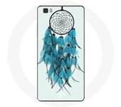 Coque pour Huawei P8 Lite Attrape Rêve Bleu Fond Blanc