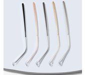 Gafas antideslizantes para brazo, cubierta transparente para pies, montura para gafas, accesorios para gafas de sol plata