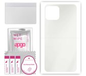 apgo MATTE Protective Skin Sticker for the back compatible with Cubot C30, Wrap Film, Hydrogel Film, Flexible, Soft TPU with positioning layer easy in