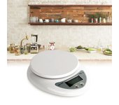 Báscula electrónica portátil para alimentos de cocina, herramienta de medición Steelyard precisa con pantalla Digital para cocinar, 5Kg/1g