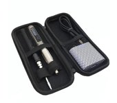 Bolsa de herramientas, destornillador eléctrico, estuche protector de EVA, práctico organizador impermeable, bolsa de almacenamiento para soldador, portátil negro