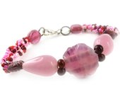 Les Trésors De Lily [B8208] - Bracelet 'Calcutta' Rose rosa brillante