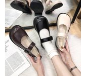 2024 Zapatos Mary Jane de estilo japonés para mujer, zapatos de plataforma planos suaves vintage para niñas y hermanas, zapatos Lolita para estudiantes universitarias womenty76 35 negro