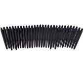 30 piezas de vástagos de dardos de hilo 2BA de nailon duradero, medianos, 43mm 43mm negro