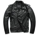 Chaquetas clásicas de motocicleta para hombre, chaqueta de cuero 100% Piel de vaca Natural, chaqueta gruesa para Moto, manga de invierno 61-69cm 6XL 6XL