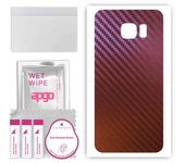 apgo skin sticker film foil vinyl for the BACK compatible with Samsung Galaxy S7 active, scratch-resistant, easy to install - Carbon Chameleon CAKA5