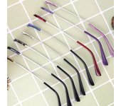 Herramienta de reparación antideslizante para gafas, montura para gafas, accesorios para gafas, pierna de repuesto negro