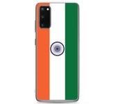 Coque Téléphone - Samsung - Galaxy S20 Plus - Drapeau Inde - Souple - Multicolore