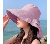 Sombrero de verano para mujer, sombrero de protección solar con borde grande, sombrero de pescador para viajes, sombrero para el sol para ciclismo al aire libre One Size púrpura