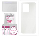 apgo Protective Skin Sticker for the back compatible with Samsung Galaxy S20 Plus 5G, Wrap Film, Foil, Vinyl - Pattern Matte Transparent