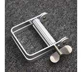 1 exprimidor de tubo dispensador de pasta de dientes, herramienta de metal para baño, tinte para el cabello, pintura cosmética, tensor de tubo. plata