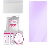 apgo Anti-Blue 9H Hybrid protective glass compatible with Wiko 10, flexible nano glass, great replacement for tempered glass, scratch-resistant, full