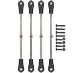 4 piezas de brazo de suspensión superior trasero ajustable, brazo de conexión de barra de acoplamiento para camión de coche RC 1/10