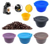 1 Uds. Cápsula reutilizable para máquina de café, filtro para taza de café Nescafé, soporte para taza de café rellenable, colador para Dolce Gusto blanco