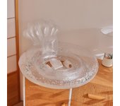 Flotador inflable transparente de alta resistencia para bebés con respaldo, flotador de piscina grueso para niños pequeños y recién nacidos. CHINA