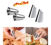 5/3/2/1 utensilio de cocina para pelar judías, castañas y nueces, herramienta multifunción para cortar verduras, protector para el pulgar 1PCS plata