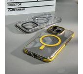 Funda magnética transparente a prueba de golpes para teléfono Magsafe para iPhone 15 Pro Max 14 13 12, funda protectora con amortiguación de aire y carga inalámbrica For iPhone 15 ProMax