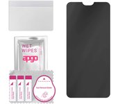 apgo Privacy Matte Hybrid protective glass compatible with Vivo V23 5G, flexible nano glass, great replacement for tempered glass, scratch-resistant,